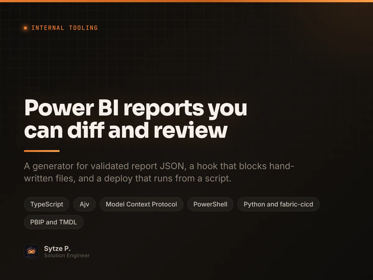 Power BI reports you can diff and review